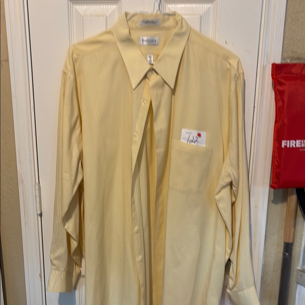 Van Heusen Light Yellow Dress Shirt